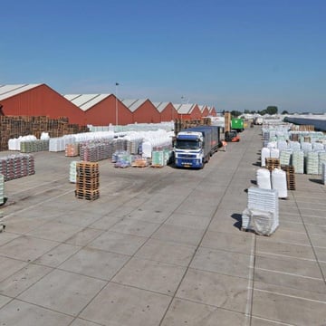 Stelcon bedrijfsverharding op het terrein van Bas van Buuren BV