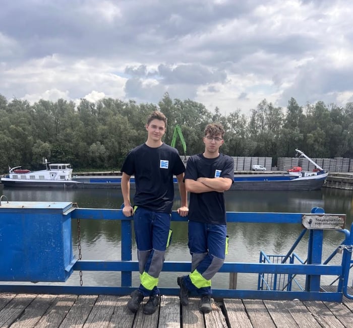 Jelle en Arie CHE wal