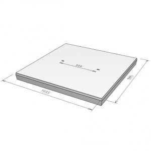 Stelcon A-Plaat met vellingkant, 16 cm