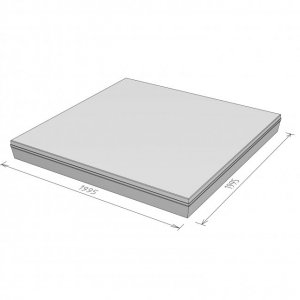 Stelcon M-Plaat met vellingkant, 20 cm