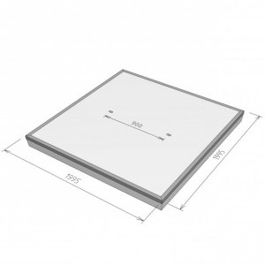 Stelcon N-Plaat met hoeklijn, 16 cm