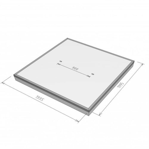 Stelcon N-plaat met hoeklijn, 25 cm