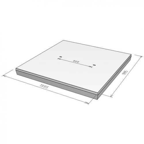 Stelcon aanstootplaat met vellingkant, 14 cm