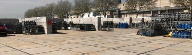 Stelcon betonplaten voor bedrijfsterrein Tramex in Nijmegen