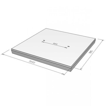 Stelcon stootplaat met vellingkant, 16 cm