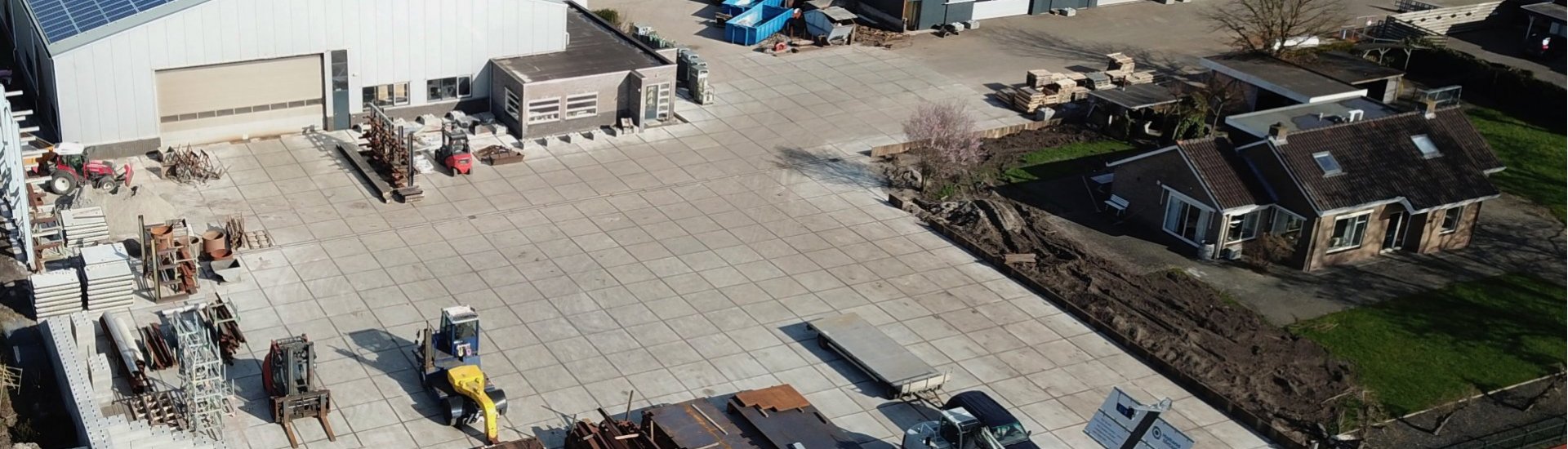 Renovatie Bedrijfsterrein met Stelconplaten